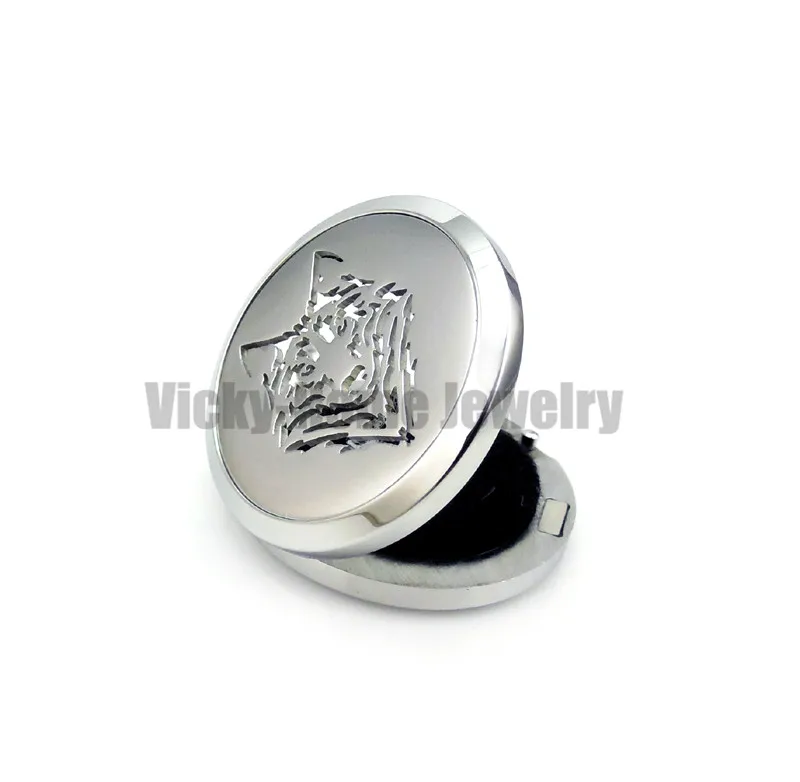 Ароматерапия Wolf (30 мм) Новый дизайн/эфирные масла аромат диффузор медальон