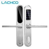 2018 biometric electronic smart door lock password4 cards2 mechanical keys keyless code lock smart entry office home l18001bs