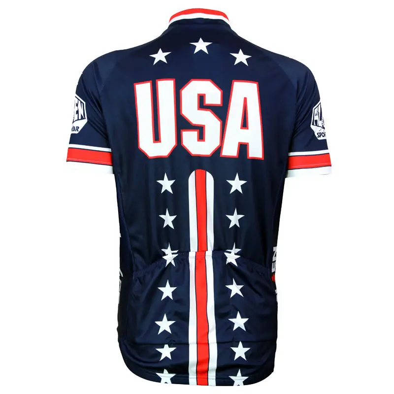 2018 Pro Full zipper Cycling Jersey Comfortable Sleeve Bike/Bicycle Shirt USA Flag ropa SportsWear Clothing | Спорт и развлечения