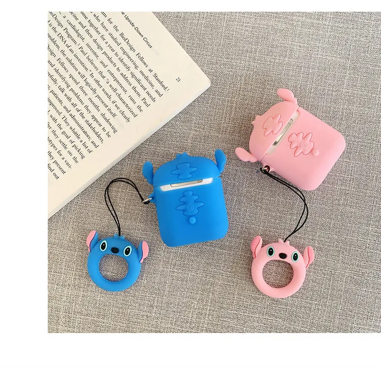 Для Apple Airpods беспроводные Bluetooth наушники 3D Милые Мультяшные Животные Мягкие силиконовые защитные чехлы полное покрытие