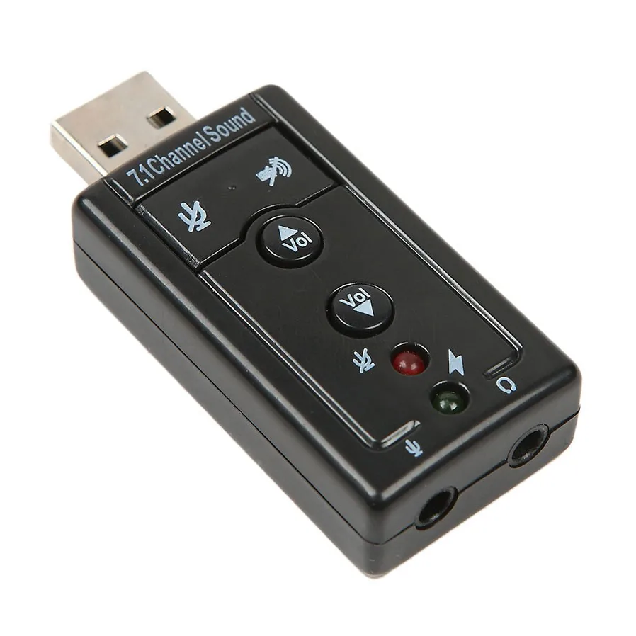 Kebidumei внешний канал 7,1 USB звуковая карта USB2.0 Mic Динамик Аудио микрофон гарнитуры 3,5 мм Джек конвертер