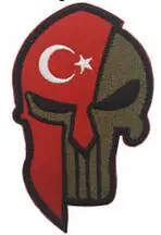 Нашивки Каратель вышитые/ПВХ военный Каратель Череп патч полосы тактические тонкие синие линии флаг патчи с крюком и петлей - Цвет: Embroidered 27