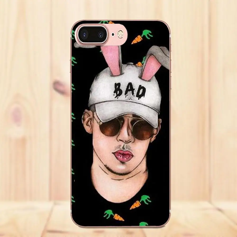Мягкий модный Чехол для мобильного телефона Samsung Galaxy A3 A5 A7 J1 J2 J3 J5 J7 2015 2016 2017 Bad Bunny