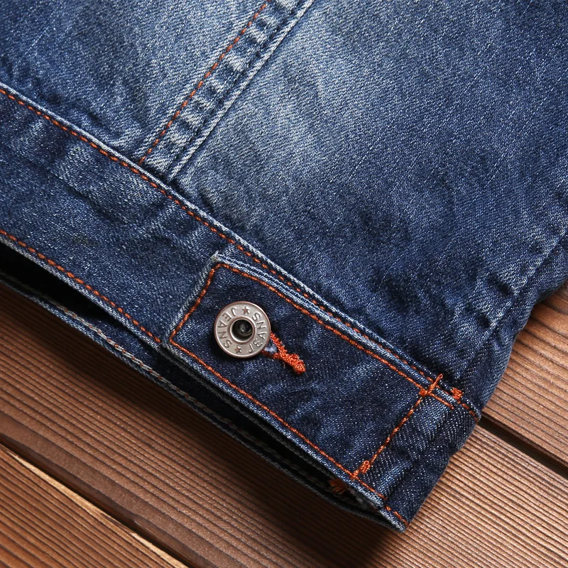 Idopy классический джинсовый жилет Для мужчин Slim Fit без рукавов куртка жилетка