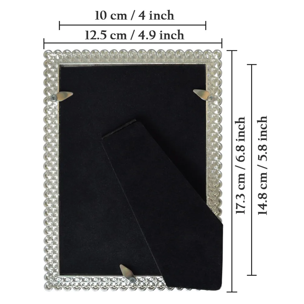 

Giftgarden 5x7 Silver Alloy Classic Photo Frames Vintage Picture Frame Table Decoration Anniversary Gift Wedding decor