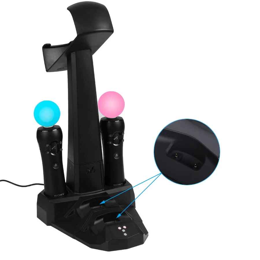 PS4 PSVR контроллер движения зарядное устройство Быстрая зарядка док стенд витрина для sony Playstation 4 Play станция PS 4 аксессуары для VR