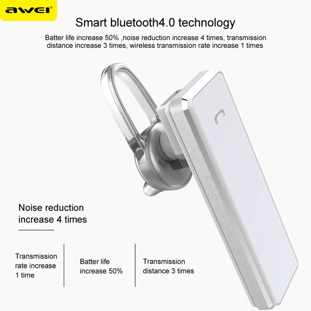 Awei Handsfree Blutooth наушник Auriculares Мини Bluetooth гарнитура наушники для вашего телефона