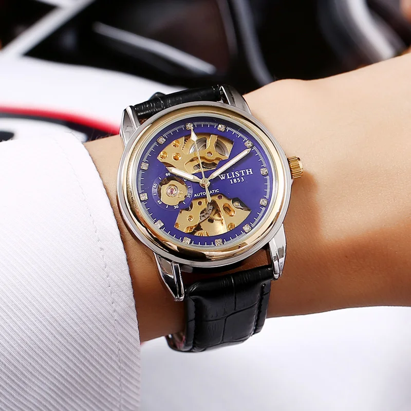 

WLISTH Men's Watch TOP Brand Luxury Luminous Wristwatch Sport Mens Mechanical Watches Male Clock erkek saat relogio masculino