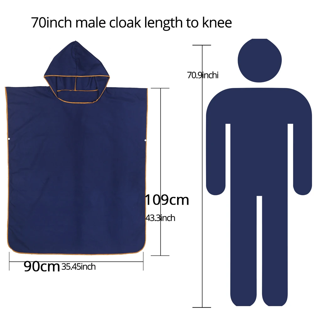 Zipsoft пончо из микрофибры для смены Гидрокостюма с капюшоном серфинга компактные