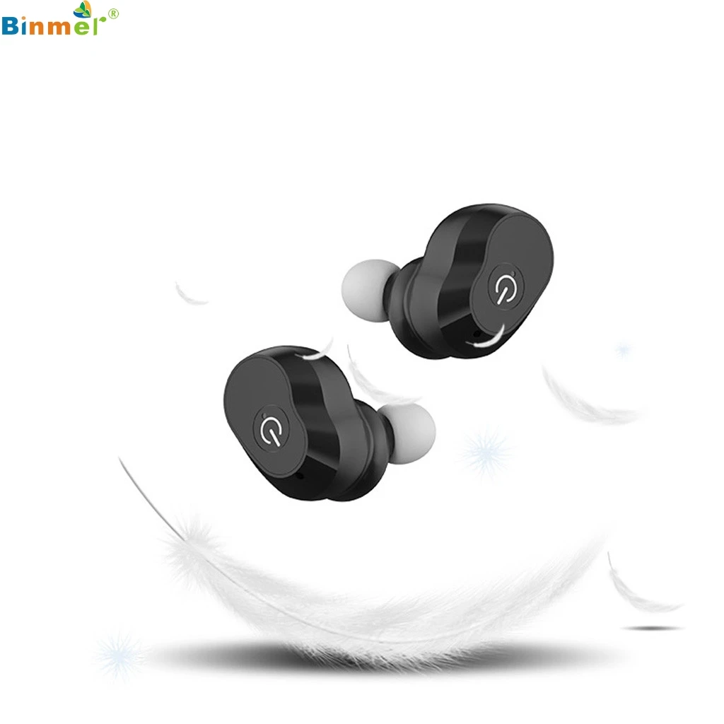 Binmer прозрачный чехол Bluetooth Двойные наушники 5 0 Беспроводная гарнитура HIFI Стерео