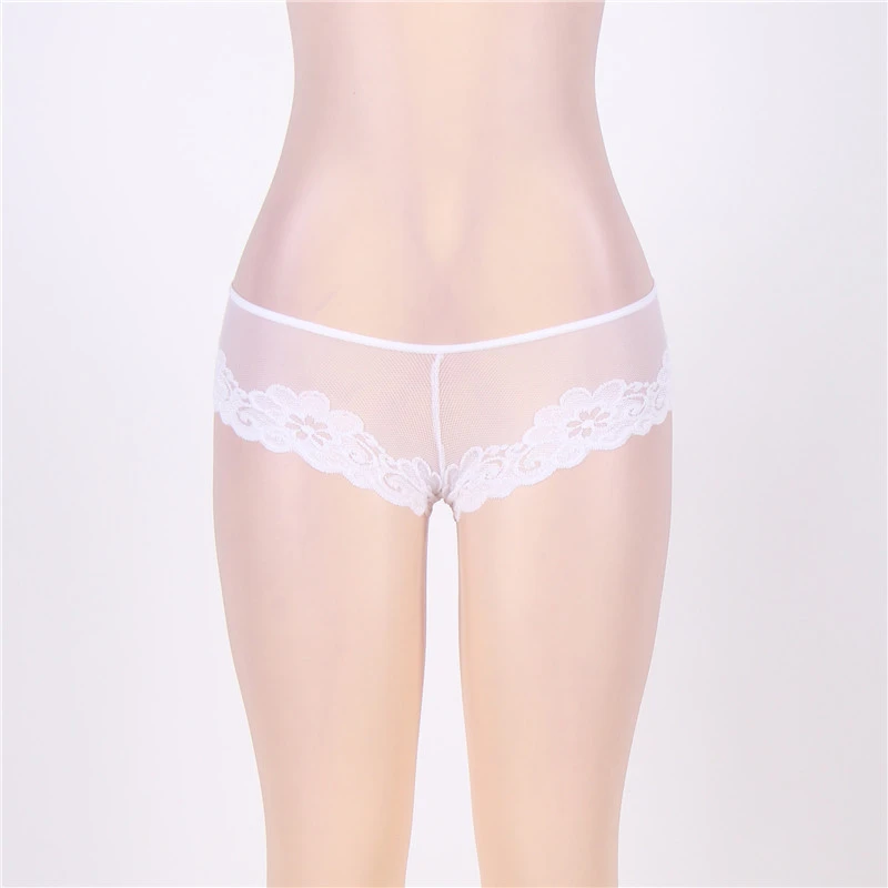 DYS27 женские стринги размера плюс M, XL, 2XL, 3XL женские стринги горячая Распродажа Цветочные белые черные с низкой посадкой прозрачный трусики