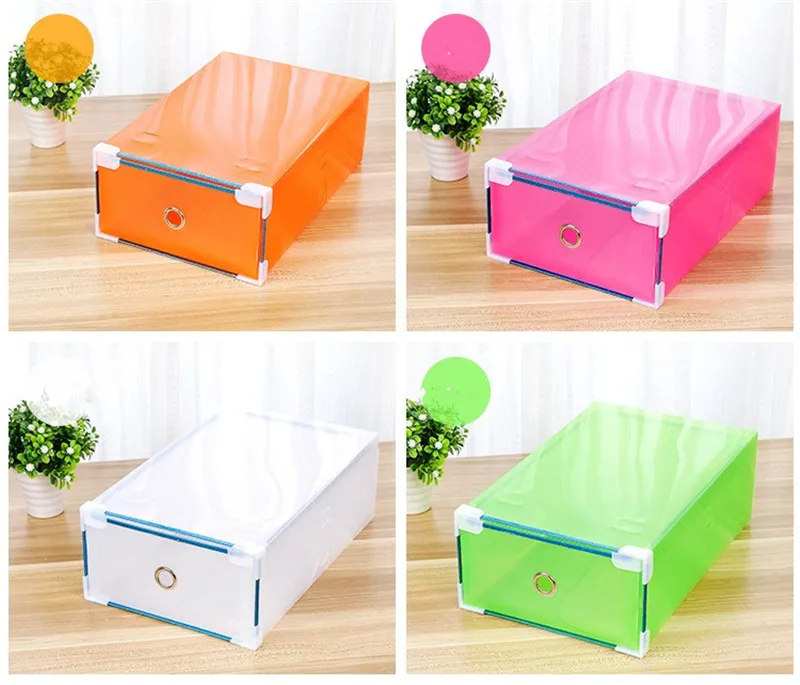 1 шт. Экологичная для обуви Коробка Для Хранения Чехол прозрачная пластиковая