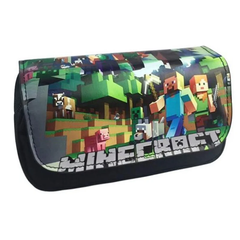 Minecraft пенал многофункциональный школы Сумки для карандашей большой Ёмкость