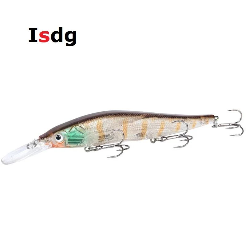1 шт. 110mm15g Minnow Рыбная приманка вобблер жесткая бас Реалистичная 3D Swimbait Crankbait eyes