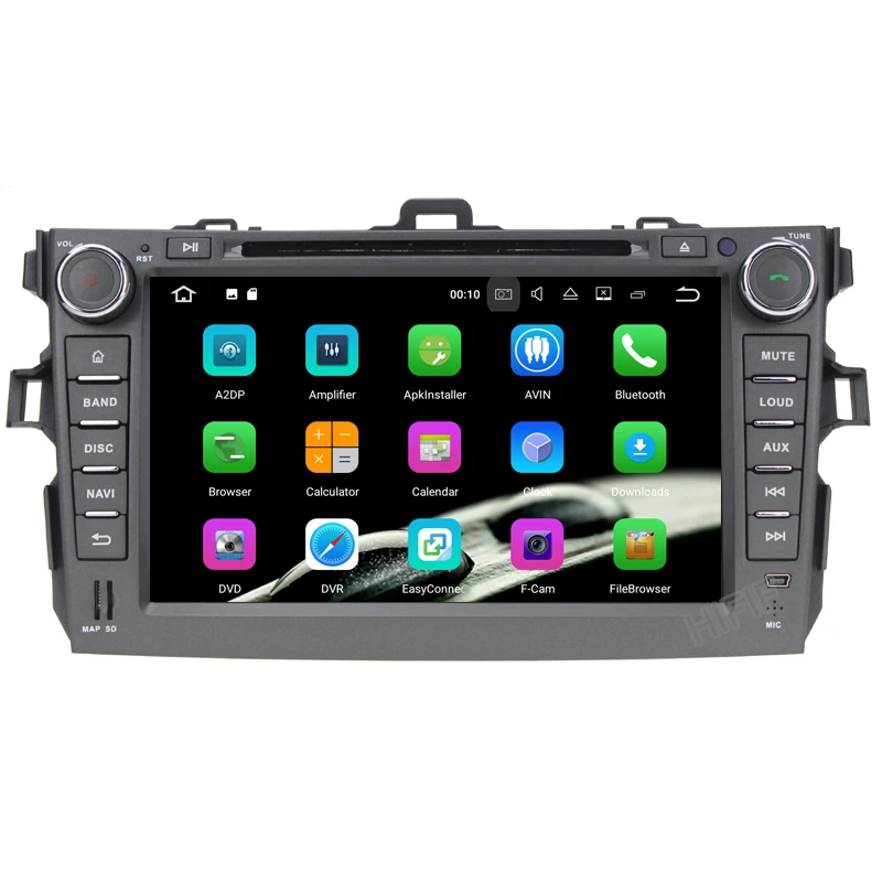 IPS 4 + 32G Android 8 0 Рулевое колесо для Toyota Corolla 2008 Octa Core автомобильный DVD-плеер