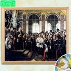 Отто фон Бисмарк на церемонии основания немецкой империи 5D DIY Алмазная картина полностью квадратная Алмазная вышивка картина