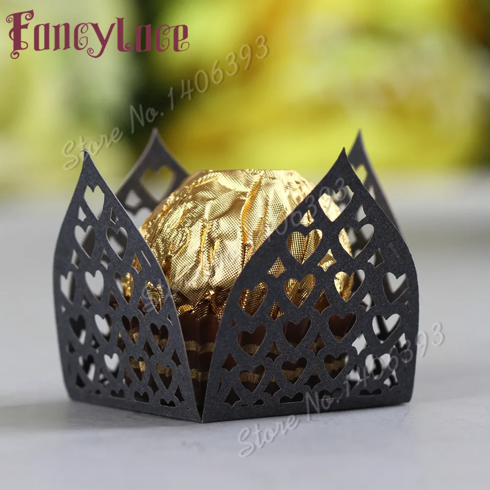 2017 New diy Items Love Heart Chocolate Holder Wedding Decoration Paper Candy Wrappers Create a Romantic Party Atmosphere 25pcs | Дом и сад