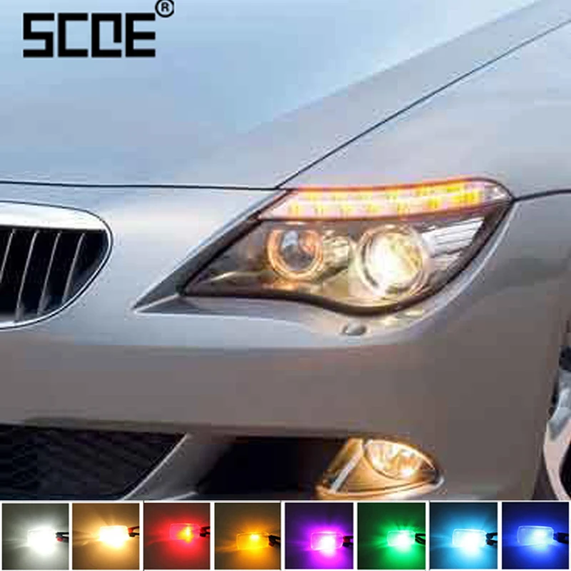 2X 12SMD светодиодный передний парковочный Боковой габаритный фонарь SCOE источник
