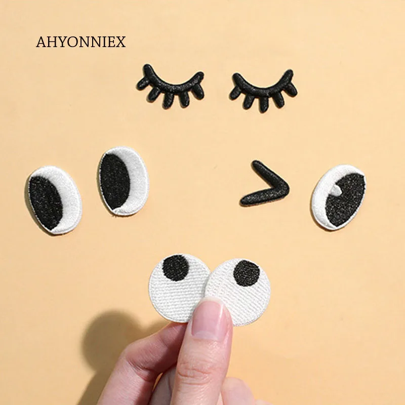 AHYONNIEX 1 пара глаз Вышивка ремонт фотоблесток куртка джинсы мультфильм