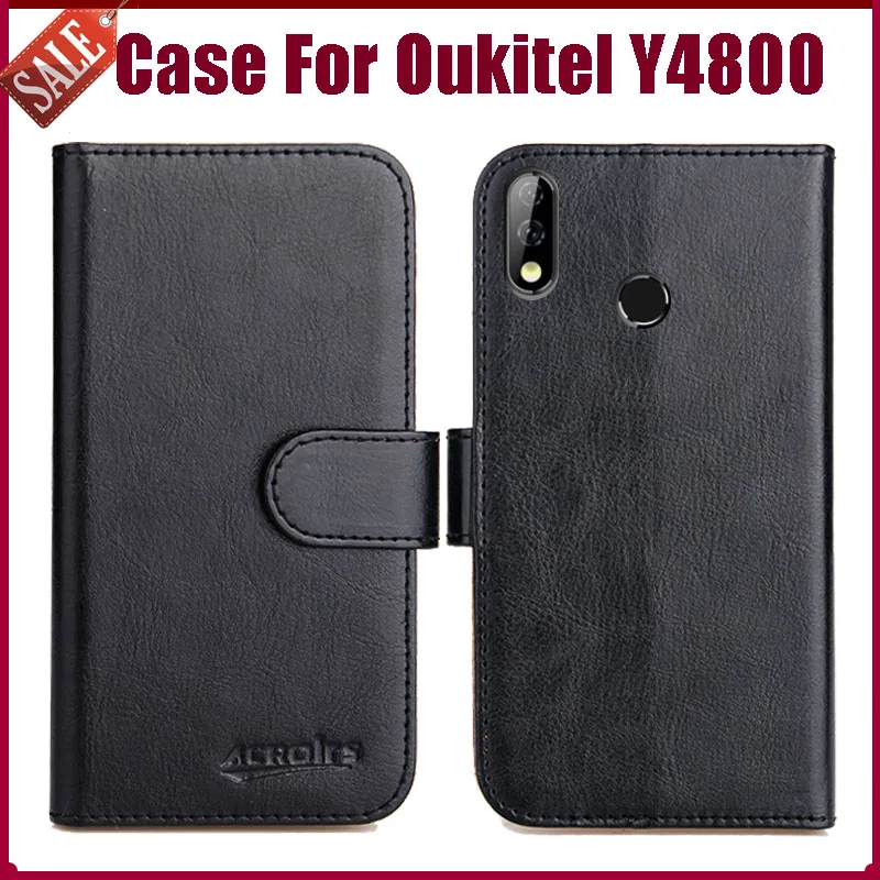 Luxury Wallet Oukitel Y4800 Case 6 Colors Flip Leather 100% Special Protective Cover For With Card Solts | Мобильные телефоны и