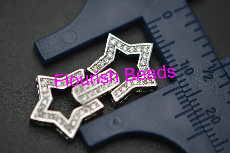 Фурнитура для ювелирных изделий, 13*25 мм, уникальный дизайн, в форме двойной звезды, застежки на ожерелье от AliExpress WW