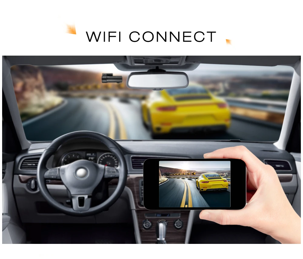 Мини камера 720P с функцией ночного видения видеорегистратор Wifi Автомобильный WDR 170