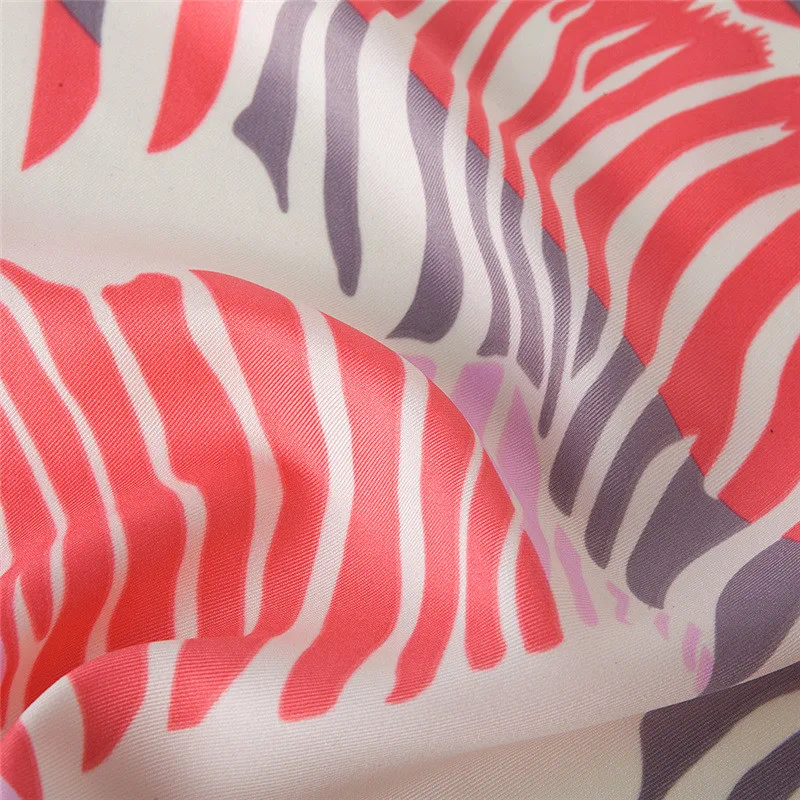 POBING Fashion Women Scarf Indian Leaves Hijab Silk Satin Shawl Scarfs Foulard Square Head Scarves Office Lady Wraps 60*60CM |