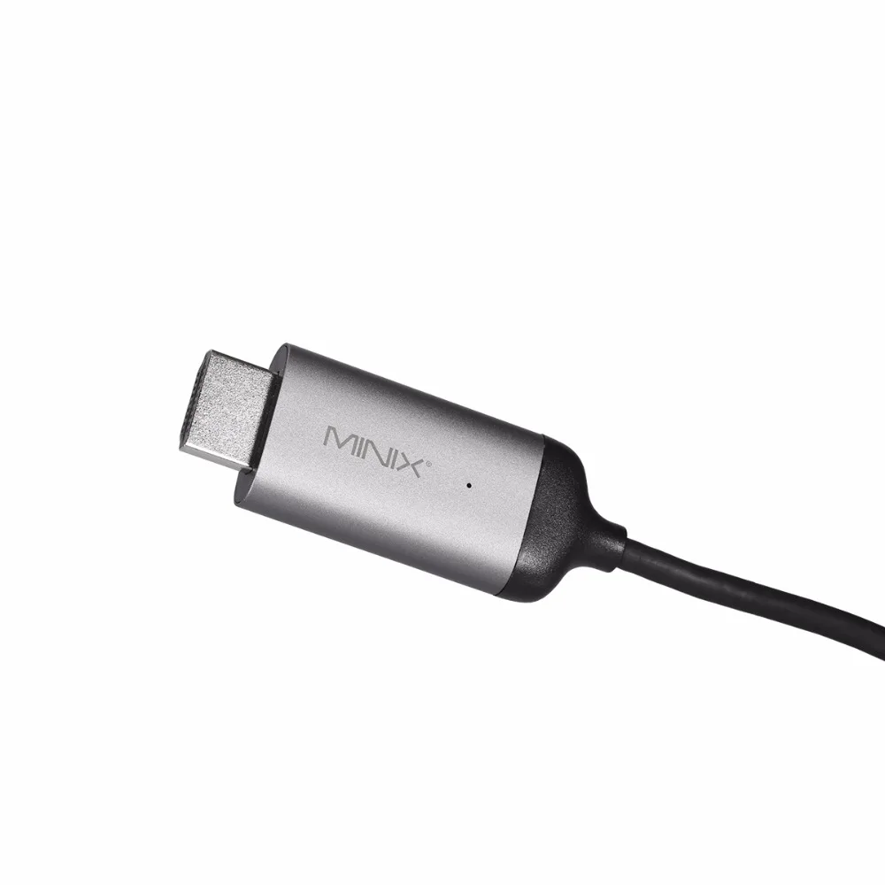 Кабель HDMI MINIX NEO C 4K to @ 60Hz 180 см Поддержка Windows Mac и Chrome OS совместимый с 720p HD Full 1080p|usb-c