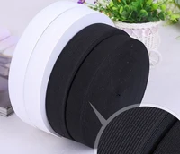 12mm whiteblack colored soft knit braided elastic webbing band for sewing garment accessories 144yards