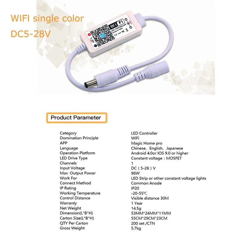 Magic Home DC5V 12 в 24 в Bluetooth беспроводной WiFi контроллер, RGB/RGBW IR RF светодиодный контроллер для 5050 WS2811 WS2812B светодиодный пиксель полосы