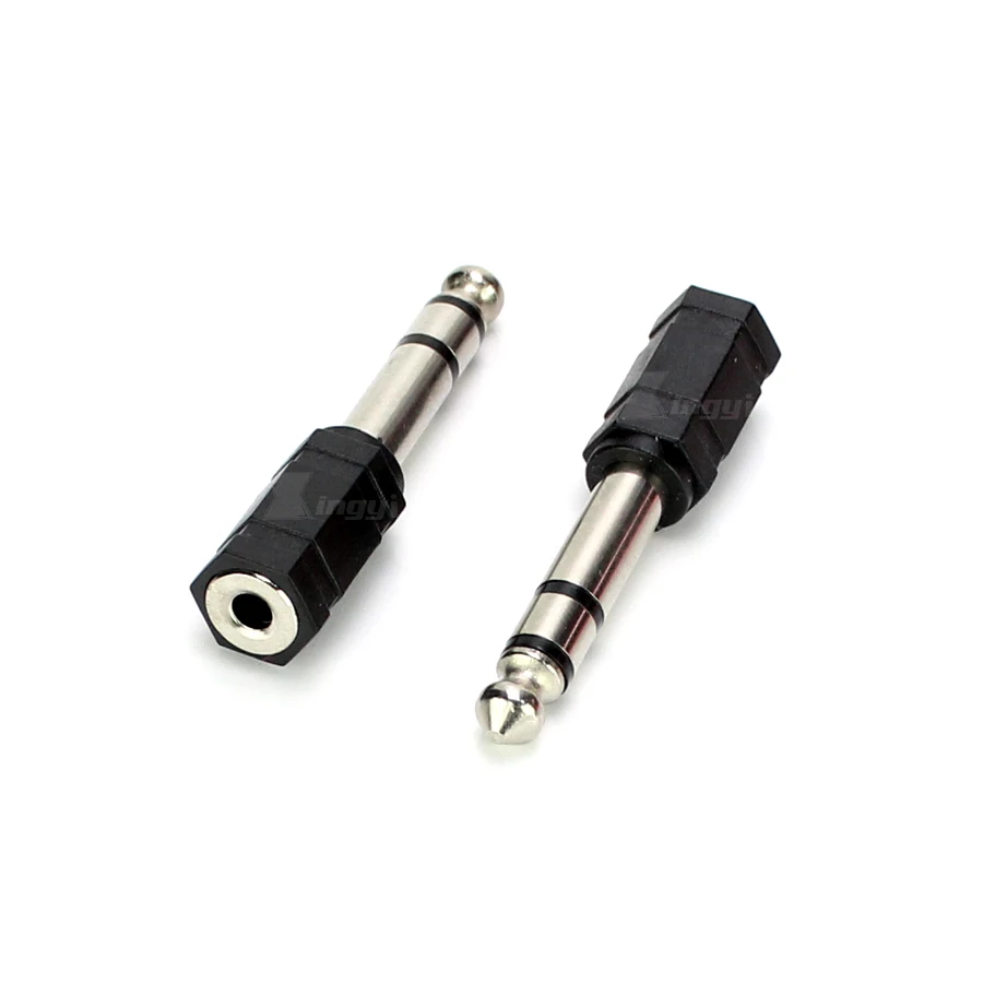 4 шт. стереоадаптер со штекером 6 5 мм 1/4 дюйма на гнездо 3 мм|3.5mm male to female|jack femalejack stereo