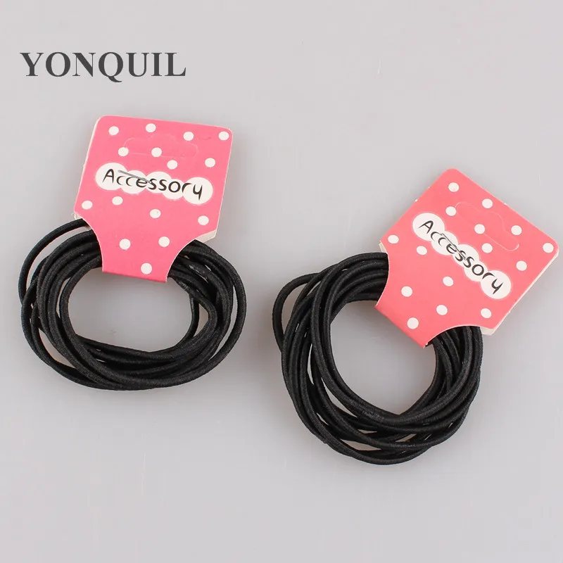 

Women Fashion Elastic Hair Bands For Girls Headwear Simple Black Children's Rubber Band High Quality Wholesale 100Pcs/Lot SYHC54