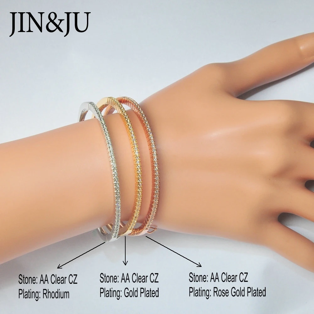 JIN & JU роскошный качественный браслет для женщин золотой цвет женский на день