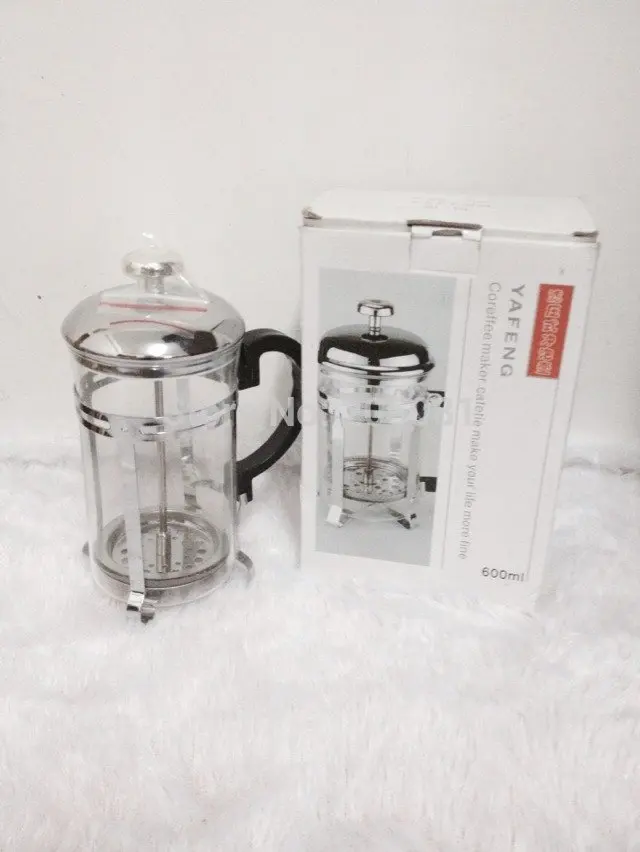 600 мл французская пресса кофейник / tea pot кофе поршень французский пресс стороны