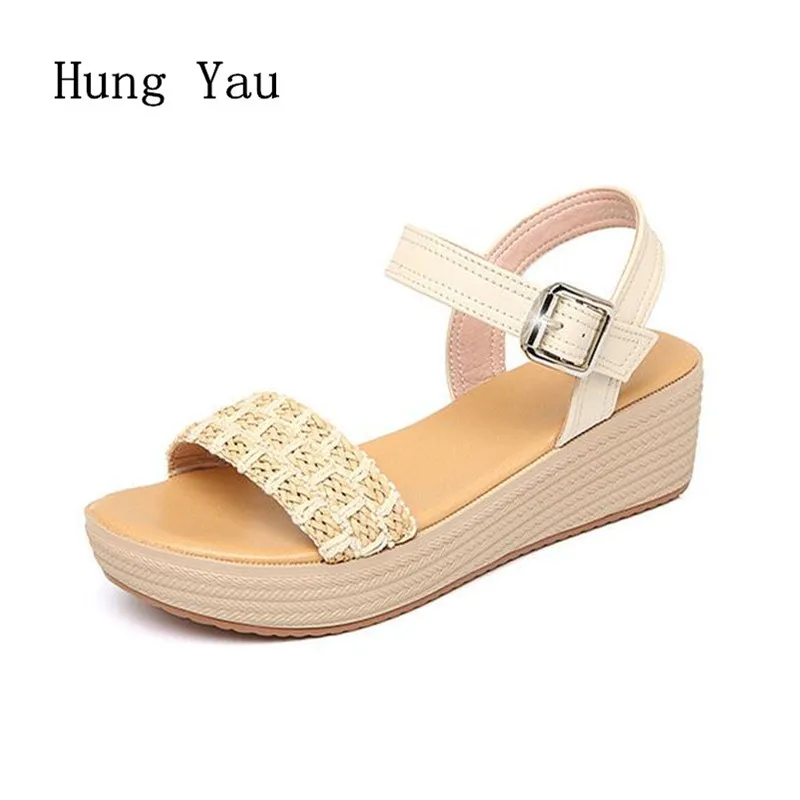 

Women Sandals Flips Flops 2018 Summer Shoes Woman Wedges Sandals Fashion comfortable Platform Female Slides Ladies Shoes