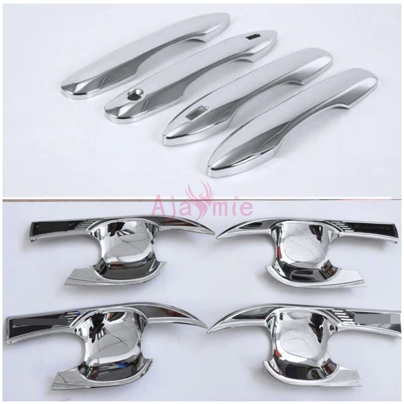 Крышка дверной ручки и чаша вставка отделка хром Стайлинг автомобиля 2018 2019 для