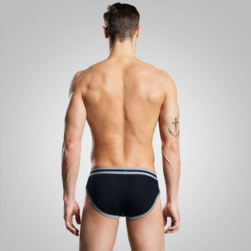 

4pcs/lot men's briefs Modal Striped men underwear u convex design underpants calzoncillos hombre slip slip homme men sexy