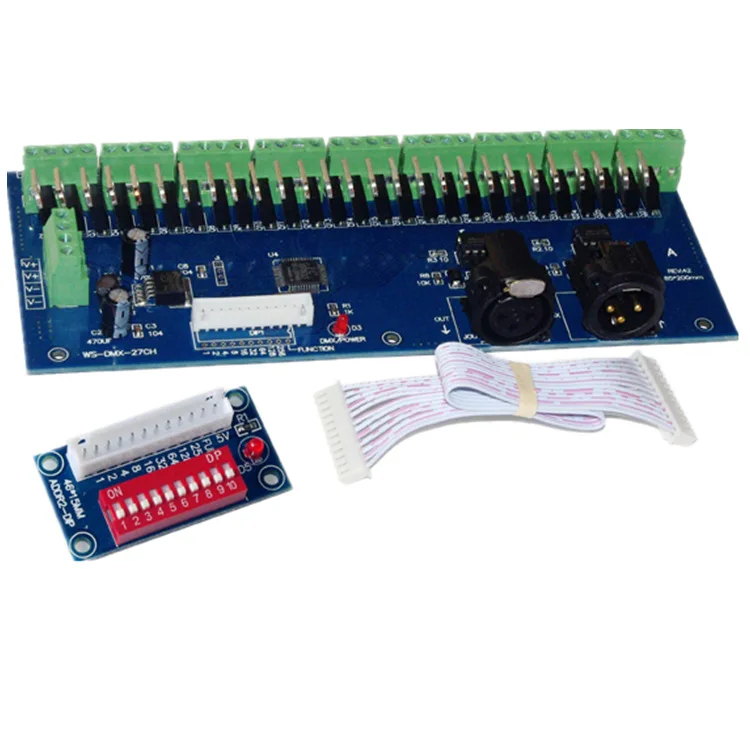 Прямая продажа с фабрики WS-DMX-27CH-DIPZ контроллер светового бара led dmx512 декодер точка