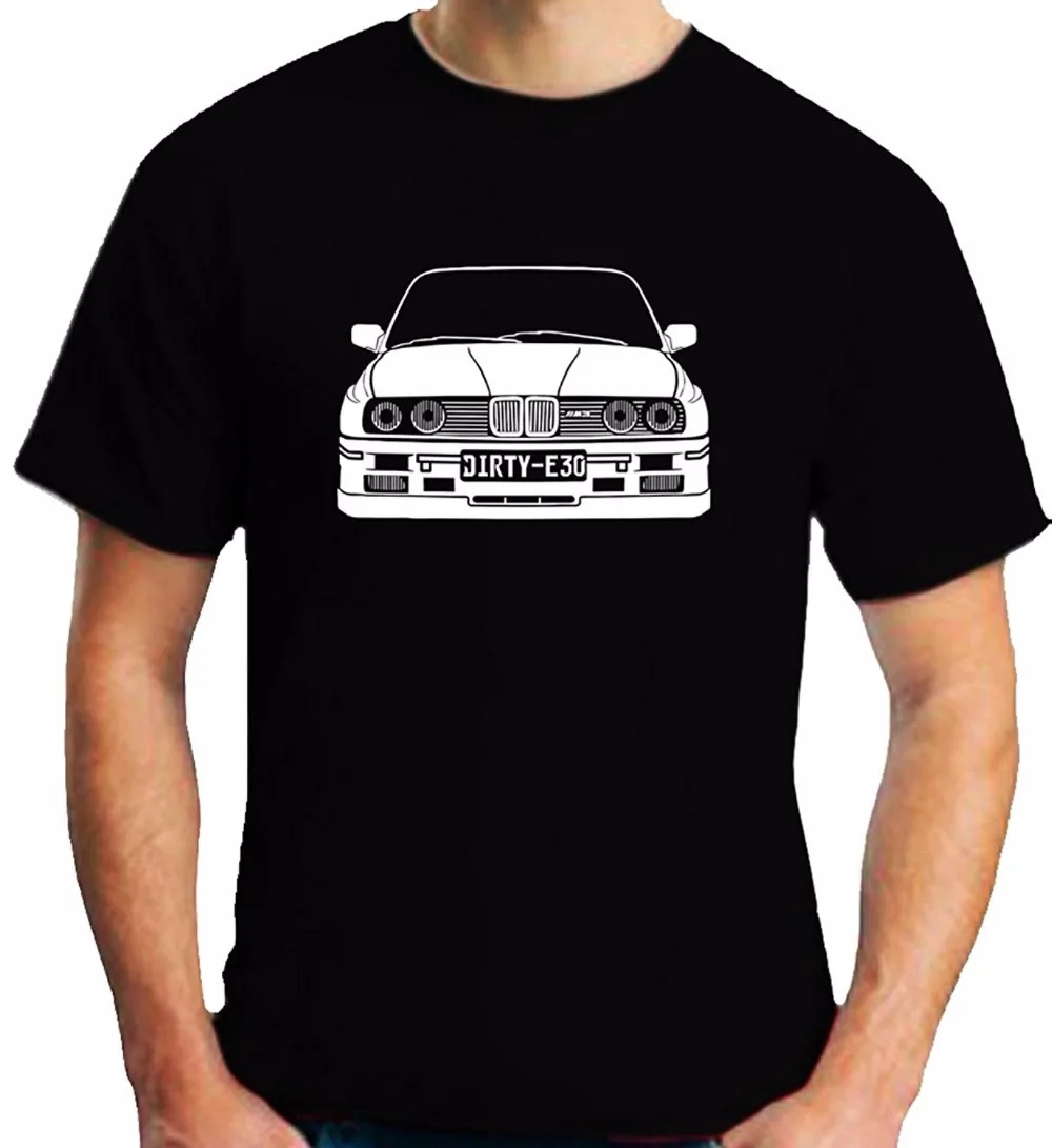 Дизайн классический Touring Car legende M Мощность автоспорта футболки свободные