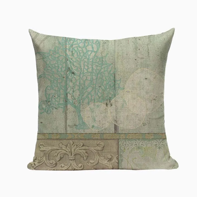 Высокое качество винтажные морские раковины наволочки с сердцем домашний декор