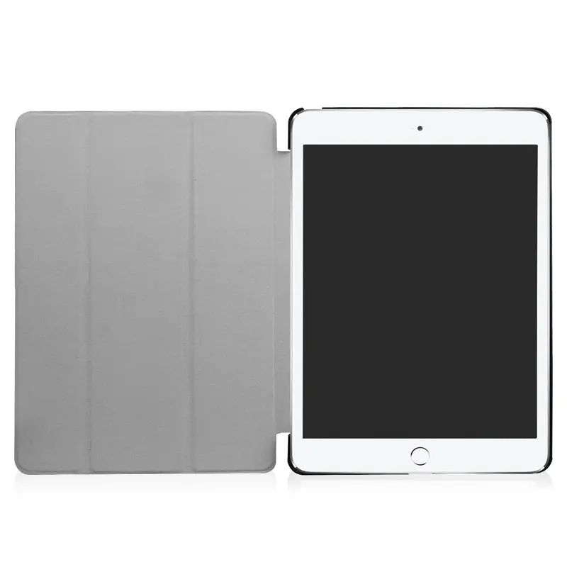 200 шт./лот Кастер Напряжение кожаный чехол Стенд Магнитные Смарт Дело Обложка 9.7