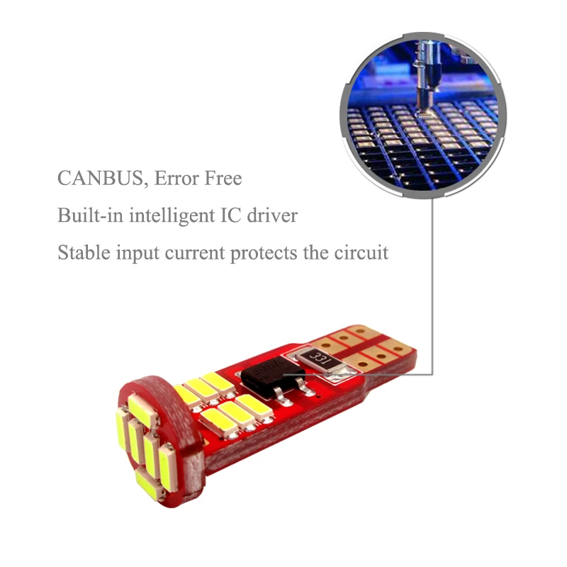 BOAOSI 2x Canbus светодиодный T10 просвет парковка светильник Клин для Защитные чехлы