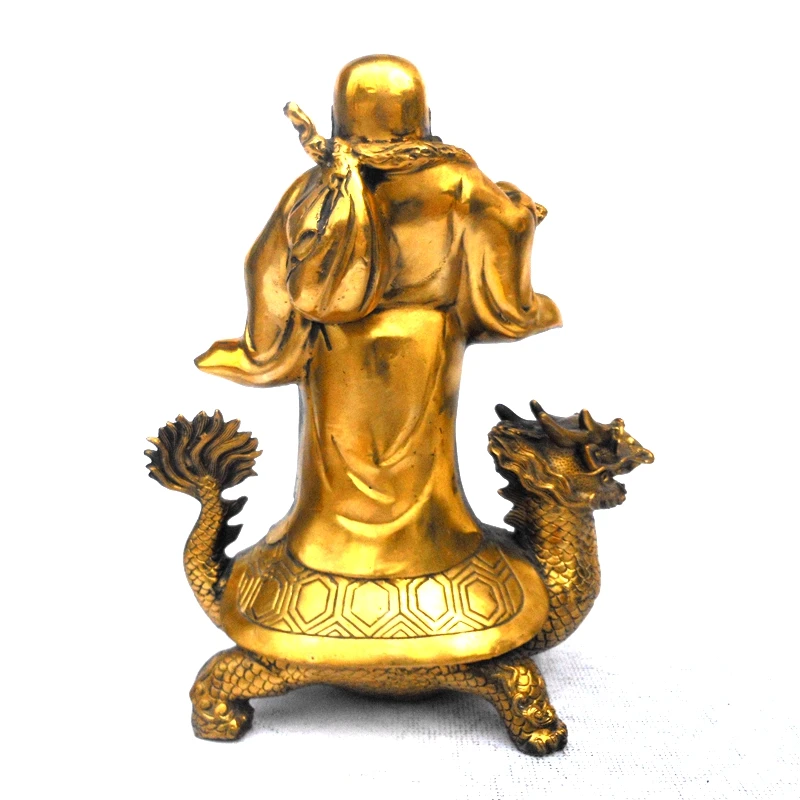 SHUN медная черепаха дракона Maitreya Smile face Lucky Nafford Evil spirit домашнее украшение для