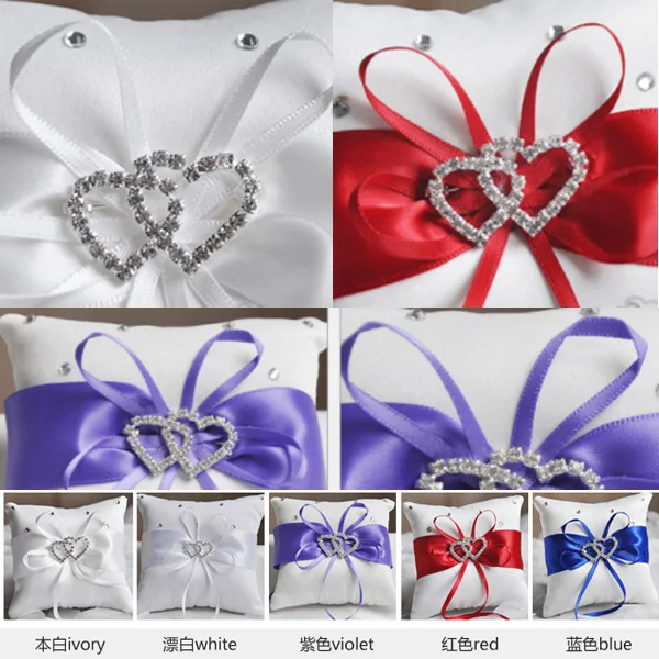 10 шт. оптовая продажа Заводская Продажа чистые ручные свадебные кольца подушка