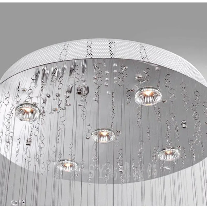 Fiyat Yeni Modern K9 LED Kristal Avizeler Işıkları Yatak Odası Oturma Odası Spiral Kristal Avizeler Lambalar Dubleks Merdiven Aydınlatma