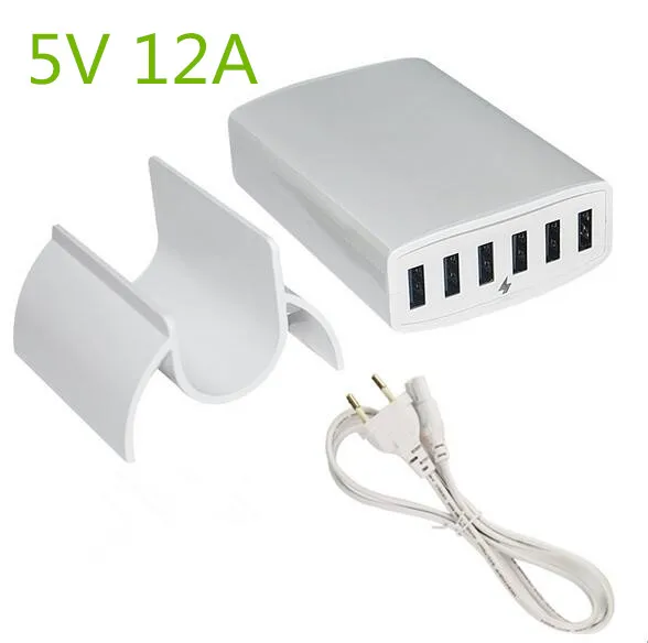 5 В нескольких 12A 6 разъём(ов) USB зарядное устройство с CE / ROHS ERP | Электроника
