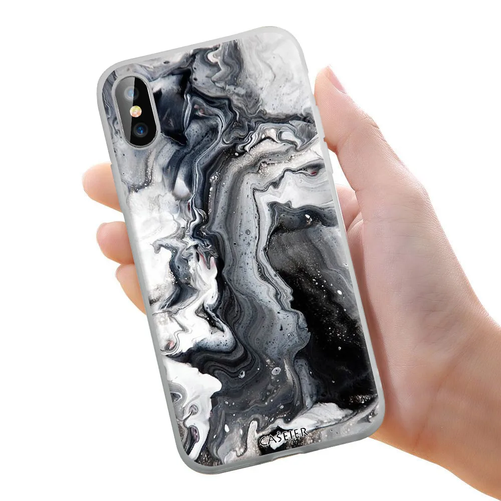01 Матовый чехол caseier для IPhone X XR XS MAX 7 8 6 6s Phone Чехол для iPhone 10 6 6s 7 8 Plus XR задняя крышка Capinha Funda Bag чехол на айфон 6 s 7 8 X чехол на айфон XR XS MAX чехол на айфон 7 8 Plus - Цвет: 01
