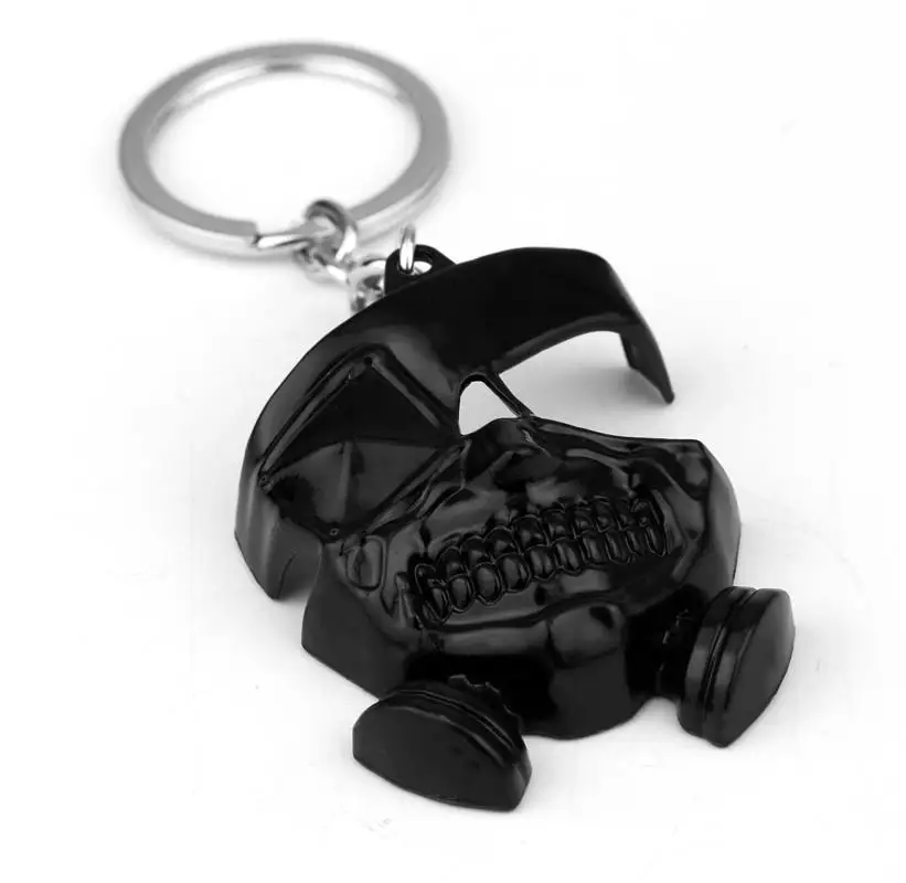 dongsheng Anime Cartoon Tokyo Ghoul keychain Kaneki Ken Mask Cosplay Pendant Key Ring Statement Jewelry souvenirs | Украшения и