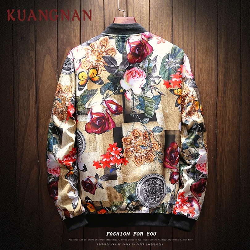 Мужская уличная куртка KUANGNAN ветровка в стиле хип хоп японском 5XL 2019|Мужские