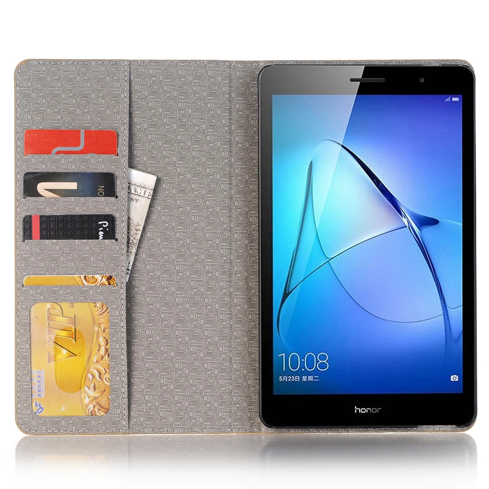 Умный чехол с крокодиловым магнитом и подставкой кожаный для Huawei MediaPad T3 8 0 KOB-L09/W09
